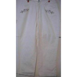 Liz Claiborne Women's White Jeans Size 16 Cotton